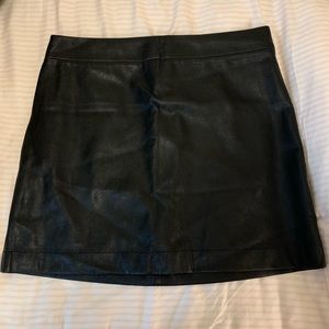 Faux-Leather J. Crew Mini Skirt